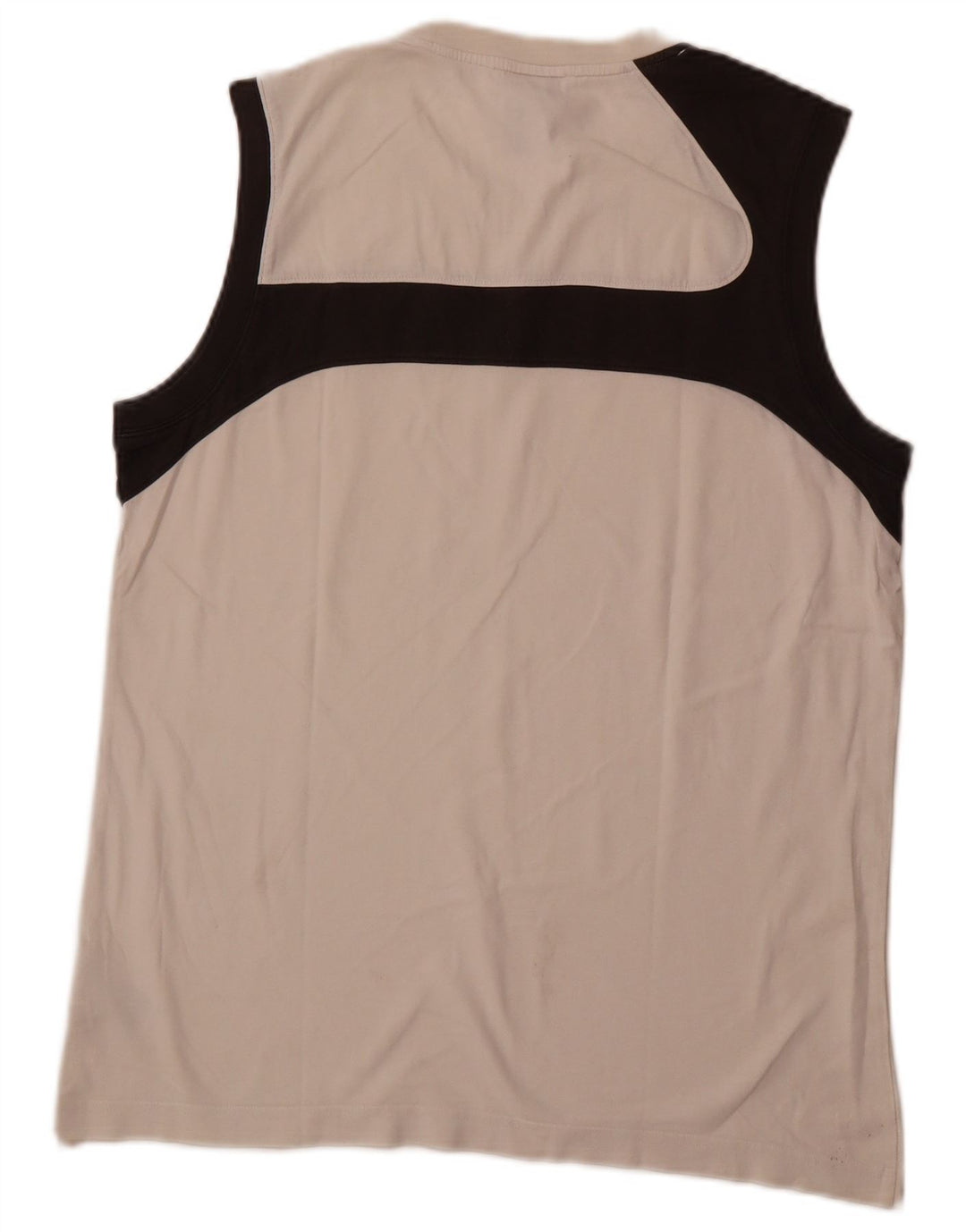 Męska kamizelka ADIDAS, duża, biała, bawełniana w bloki kolorów