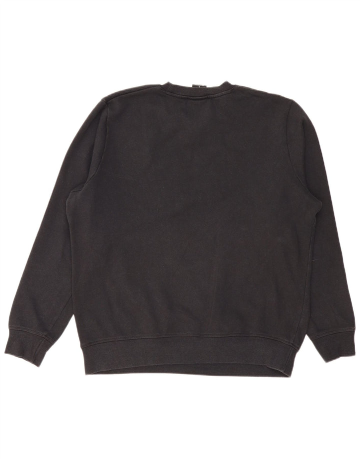 Damski sweter z grafiką NEW BALANCE, UK 16, duży, czarny, bawełniany