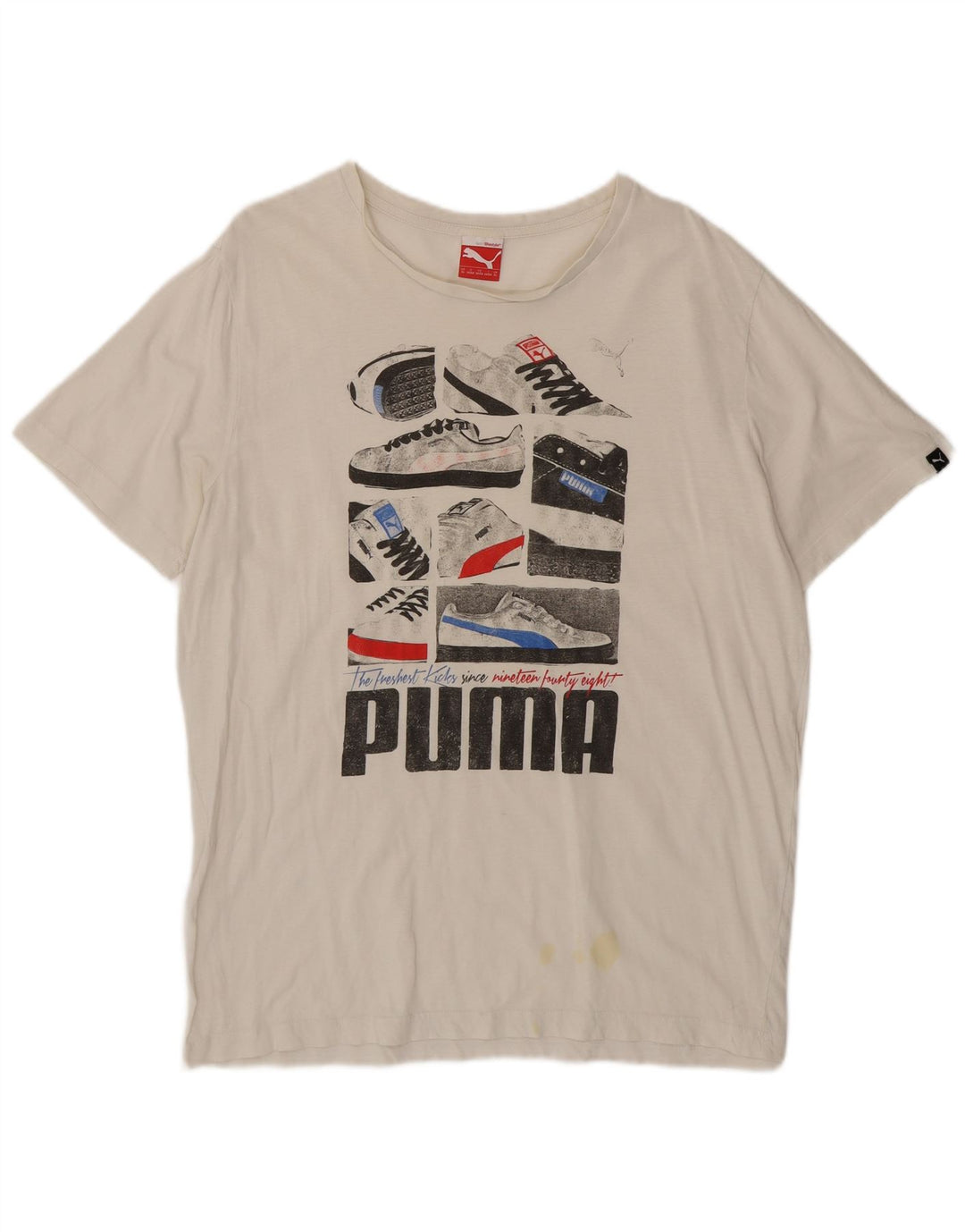 Męska koszulka z grafiką Puma XL, biała