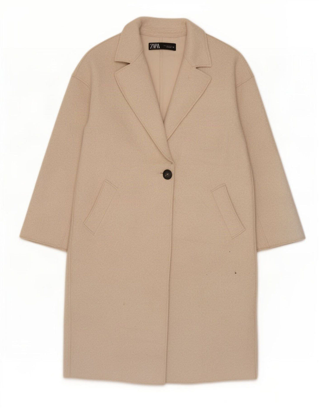 Damski płaszcz oversize Zara UK 10 Small Beige