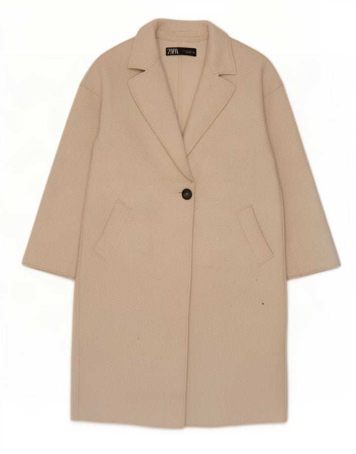 Damski płaszcz oversize Zara UK 10 Small Beige