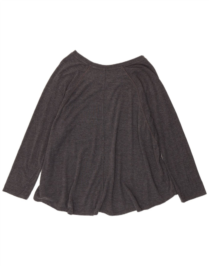 Damski top Tommy Hilfiger z długim rękawem UK 20 2XL Szary poliester