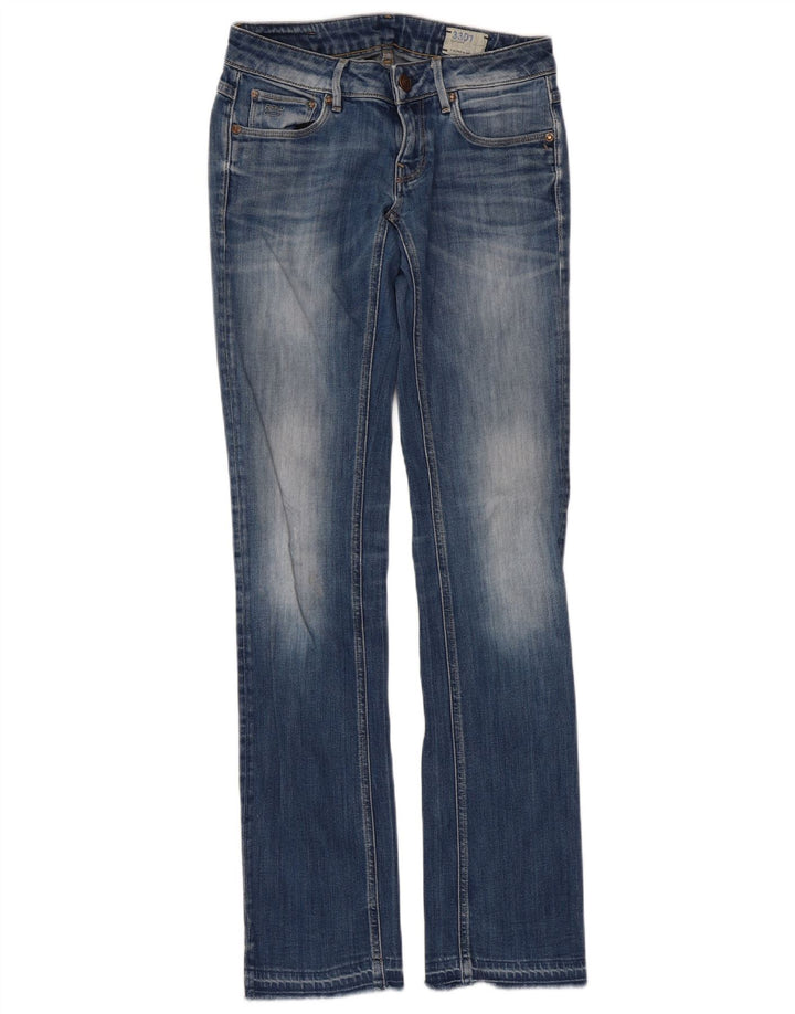 Damskie jeansy G-Star 3301 Slim Bootcut W28 L33 Niebieskie