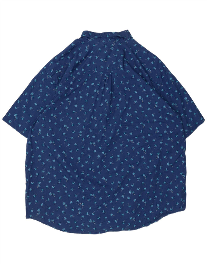 Koszula męska z krótkim rękawem IZOD 3XL, niebieska, bawełniana w kwiaty