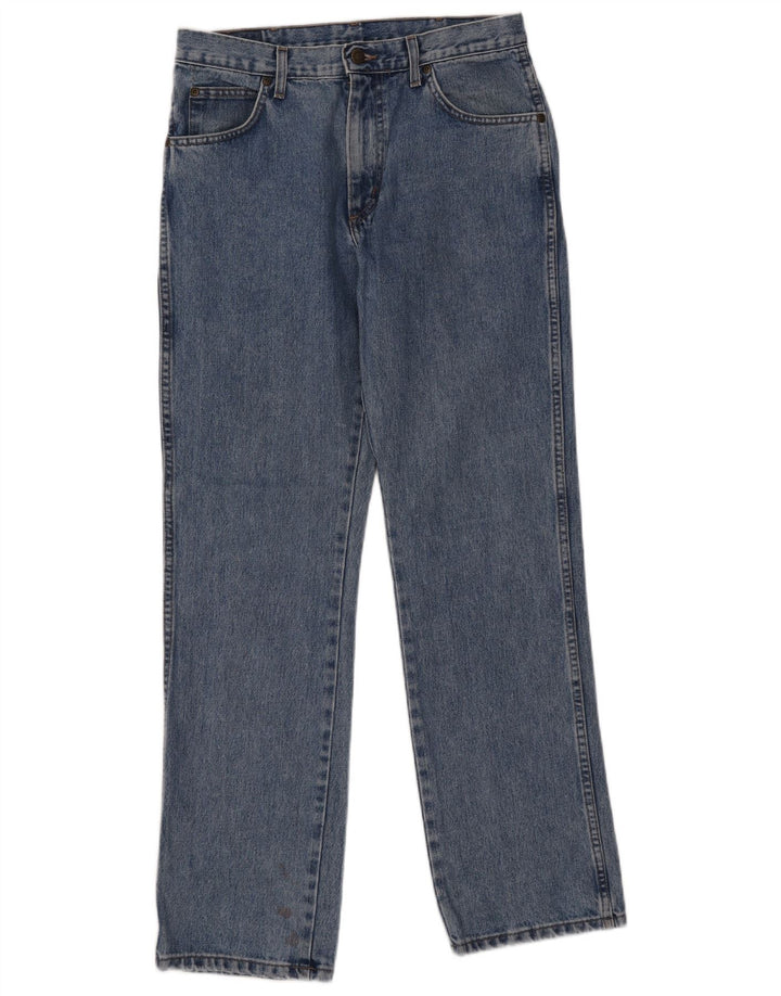 Wrangler Męskie proste dżinsy W32 L32 Niebieskie bawełniane