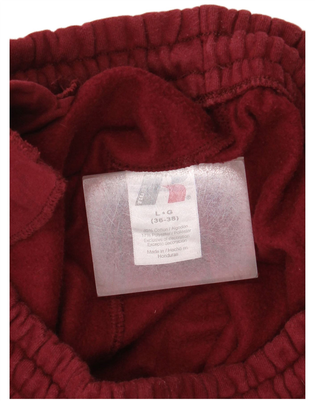 Męskie spodnie dresowe RUSSELL ATHLETIC, duże, bordowe, bawełniane