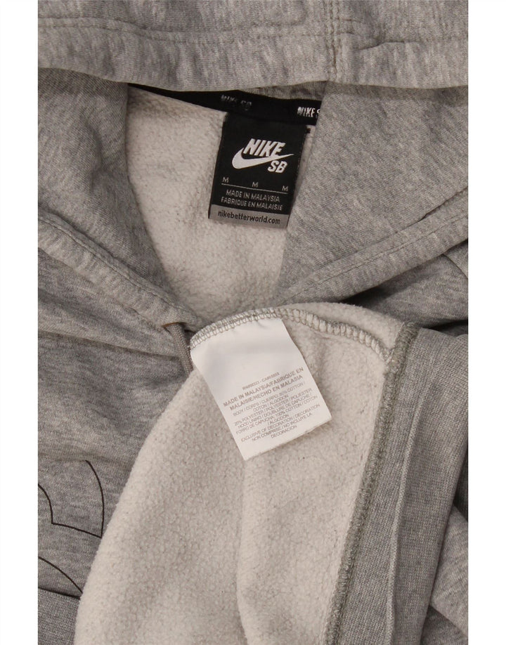 Męski sweter z kapturem Nike z grafiką, średnioszary, bawełniany w cętki