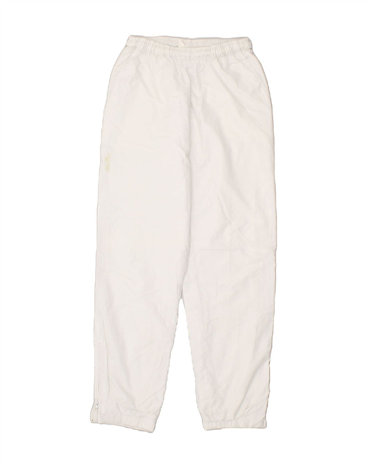 ELLESSE Womens Tracksuit Trousers UK 8 Small White Polyester | Vintage Ellesse | Thrift | Second-Hand Ellesse | Used Clothing | Messina Hembry 