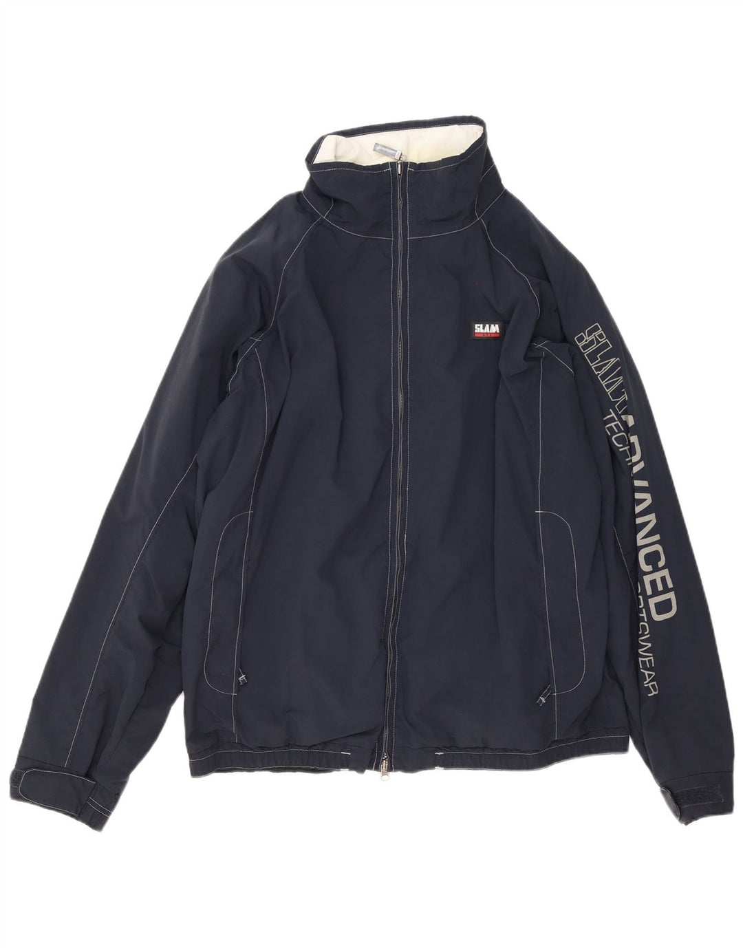 Męska kurtka przeciwdeszczowa Slam Graphic UK 44 2XL Granatowy nylon