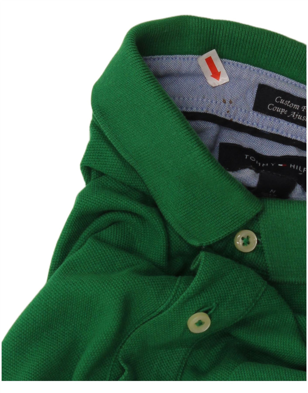 Męska koszulka polo o dopasowanym kroju TOMMY HILFIGER w kolorze średniozielonym