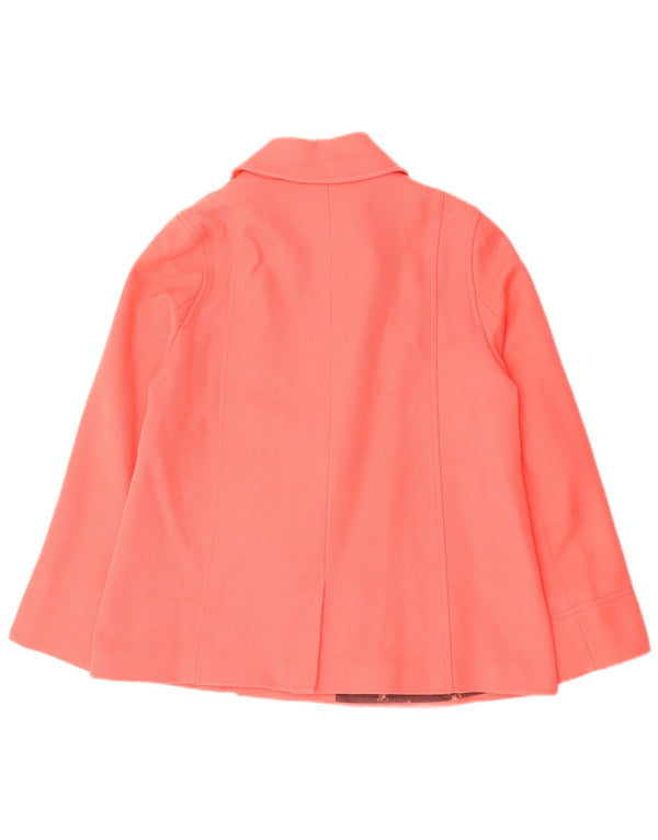 Damski płaszcz Cath Kidston z podwójnymi piersiami, UK 14, duży, różowy, bawełniany