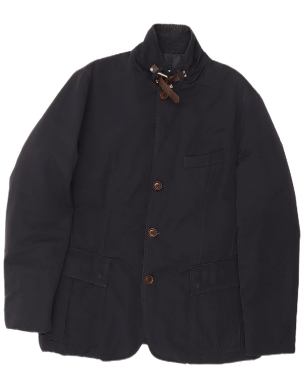 Męska ocieplana kurtka Moncler Rozmiar 4 XL Granatowy poliester