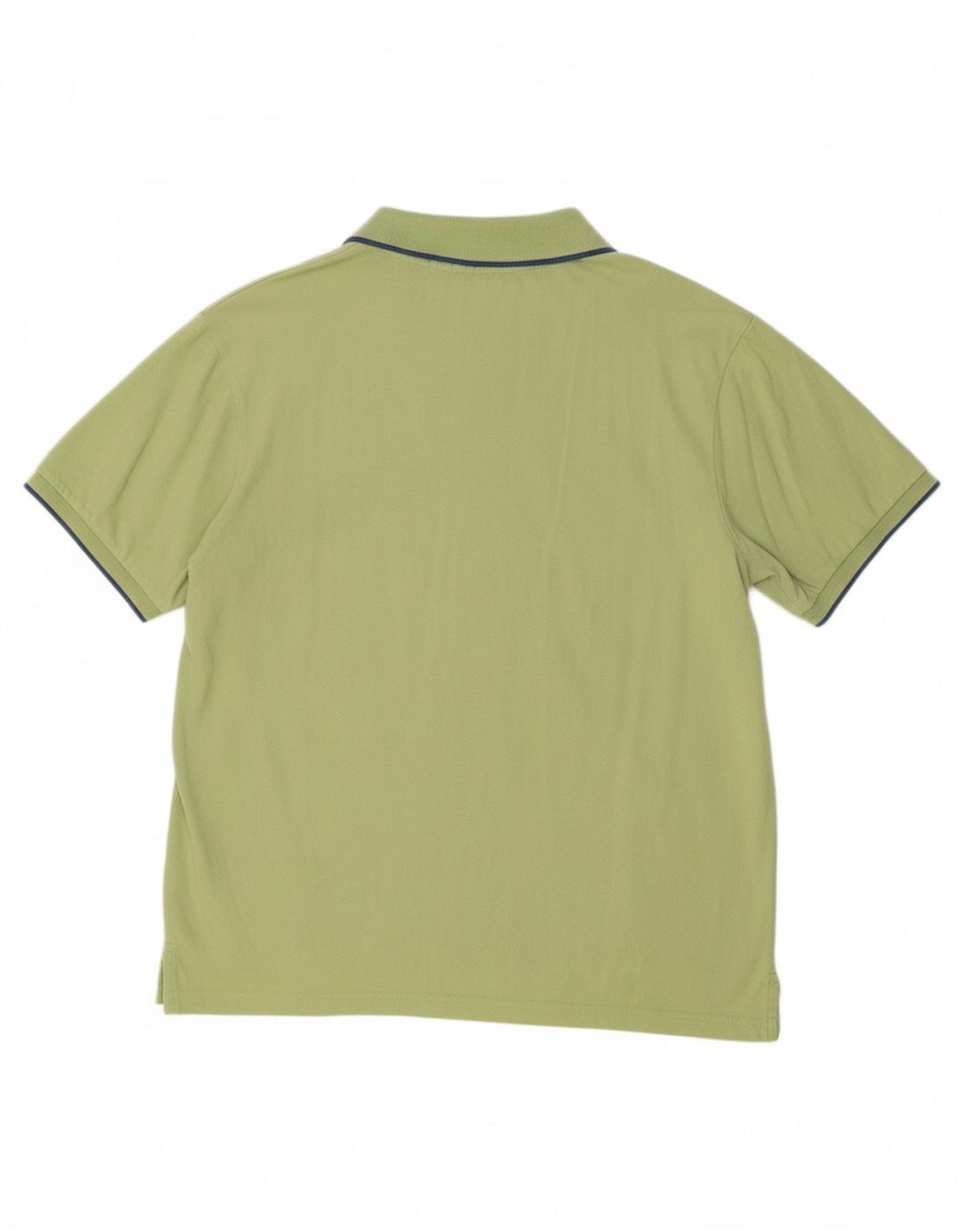 TRUSSARDI Mens Polo Shirt XL Green Cotton