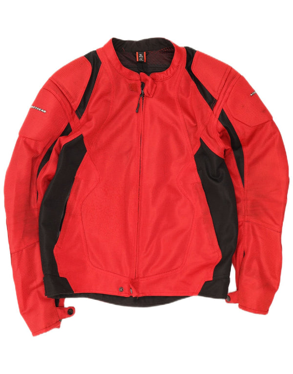Męska kurtka wyścigowa Vintage UK 42 XL w kolorze czerwonym