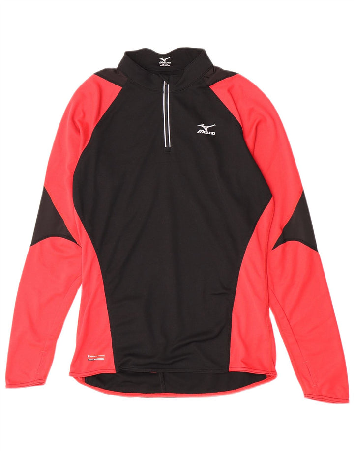 Męski dres Mizuno z zamkiem błyskawicznym i topem w małych czarnych blokach kolorów
