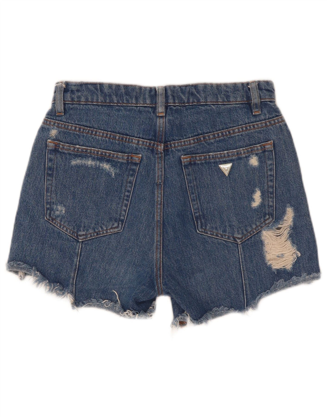 Damskie spodenki jeansowe Guess w trudnej sytuacji W25 XS, niebieskie, poliestrowe