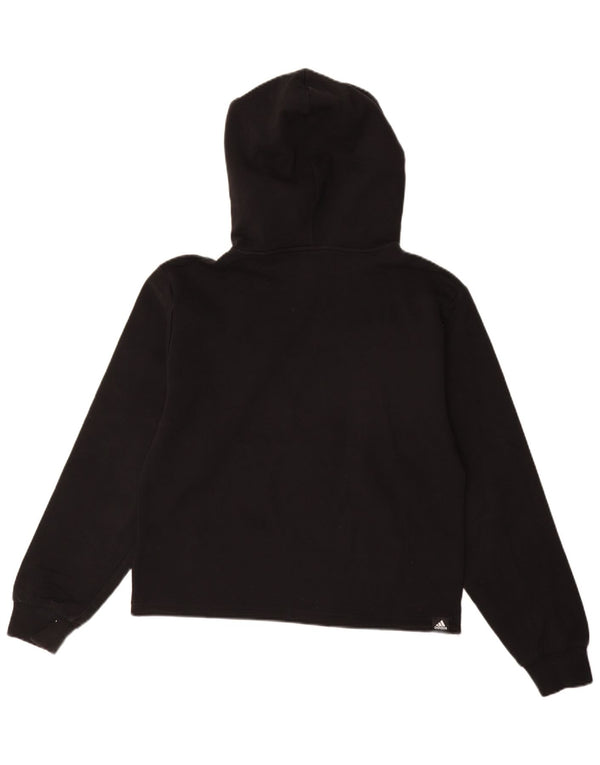 Damska bluza z kapturem Adidas Graphic UK 12/14 Średnia czarna bawełna