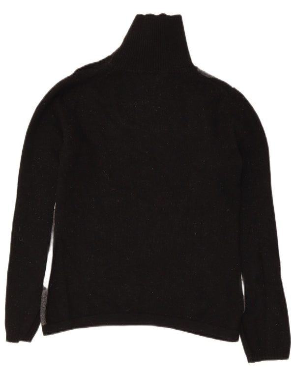 Damski sweter Max Mara Weekend z guzikami pod szyją, UK 12, średni czarny