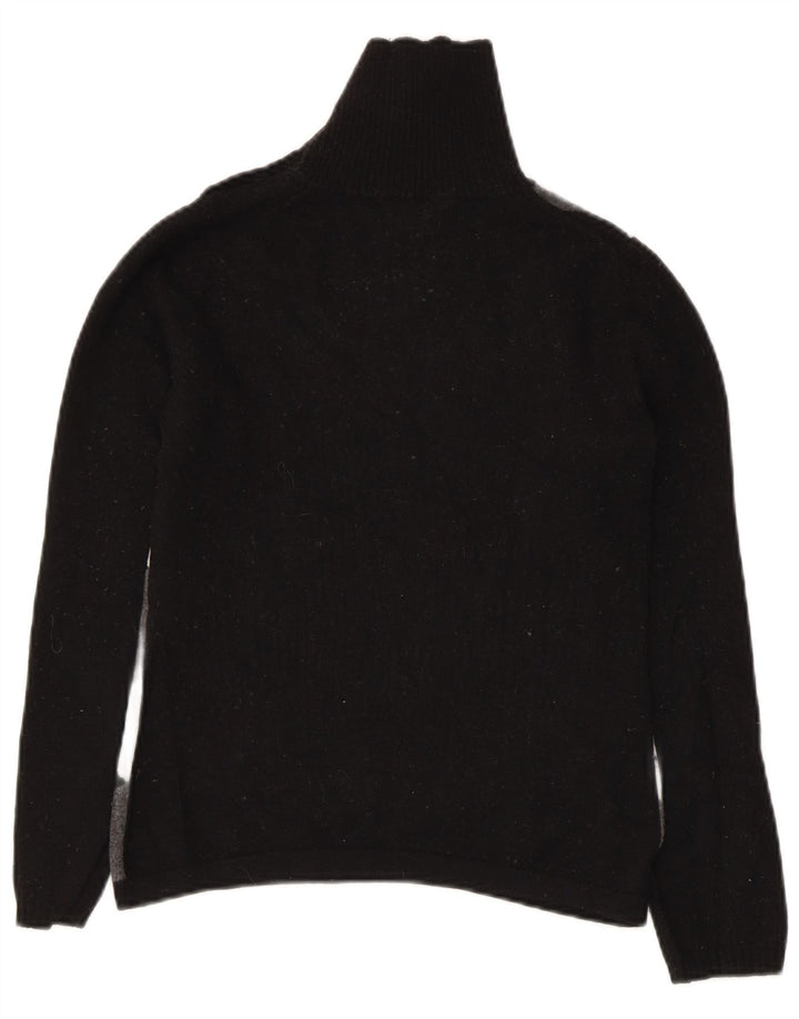 Damski sweter Max Mara Weekend z guzikami pod szyją, UK 12, średni czarny