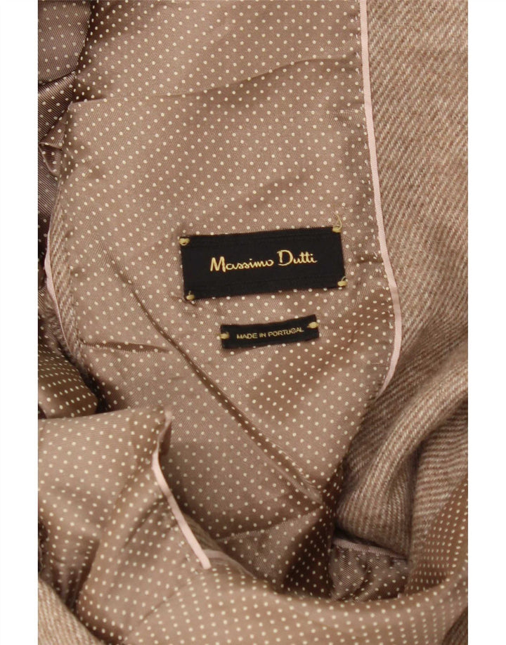 Marynarka damska Massimo Dutti zapinana na 1 guzik UK 12 średni beż