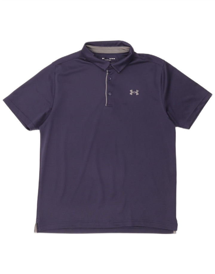 Męska koszulka polo Under Armour XL, granatowa, poliestrowa