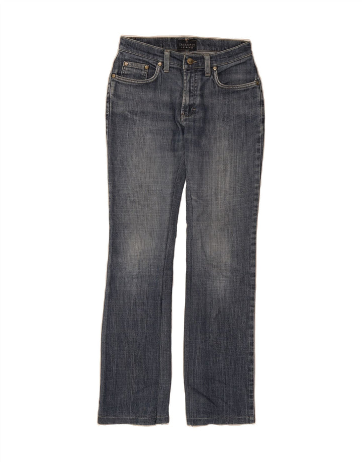 TRUSSARDI Womens Straight Jeans W24 L30 Blue Cotton Vintage Trussardi and Second-Hand Trussardi from Messina Hembry 