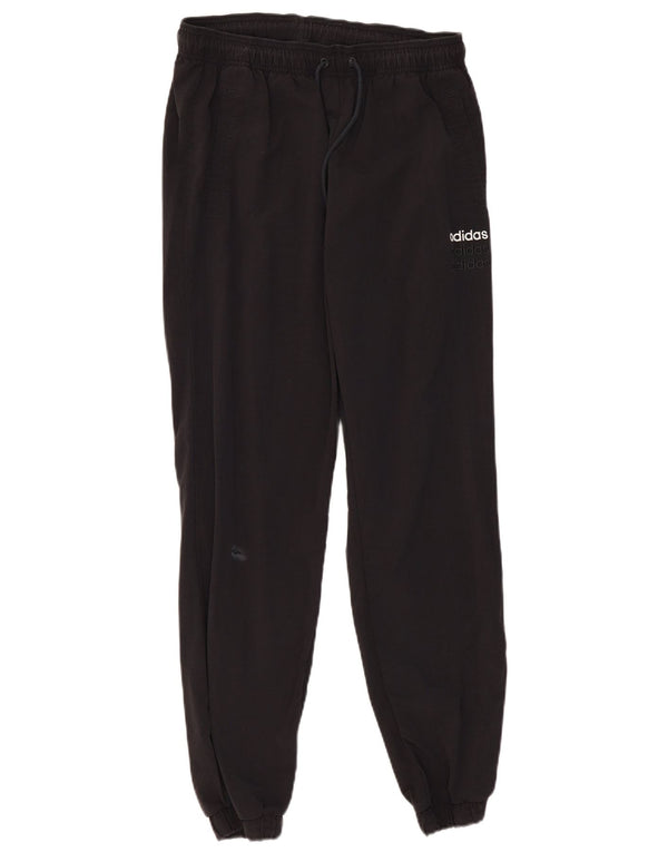 Damskie spodnie dresowe ADIDAS Joggers UK 14, duże, czarne, poliestrowe
