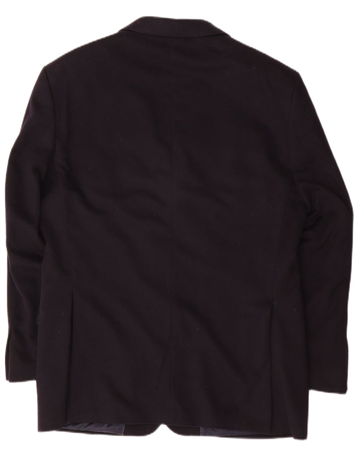 Męska marynarka zapinana na 3 guziki Daniels & Korff IT 50, duża, granatowa, kaszmirowa