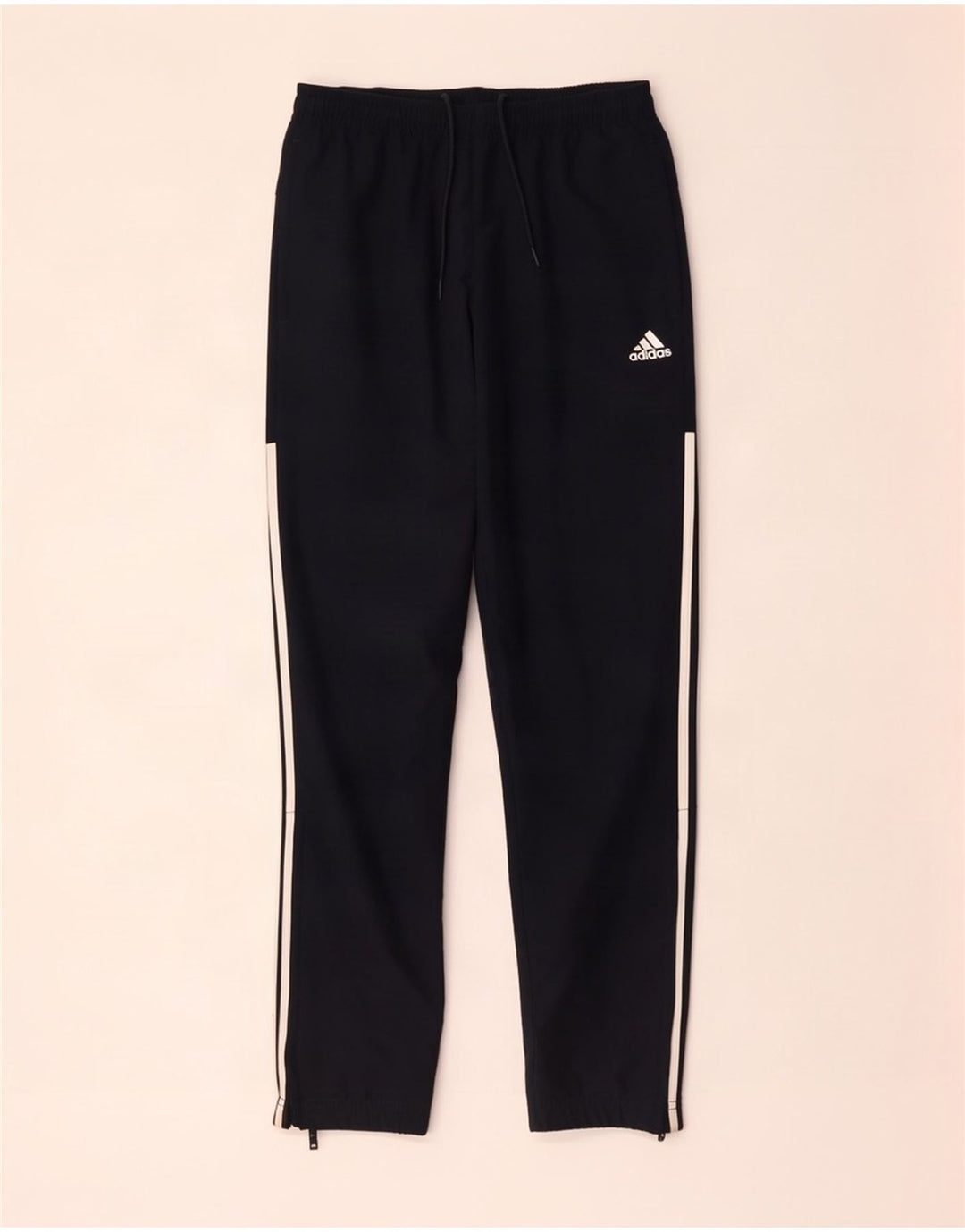 Męskie spodnie dresowe Adidas, średni czarny poliester