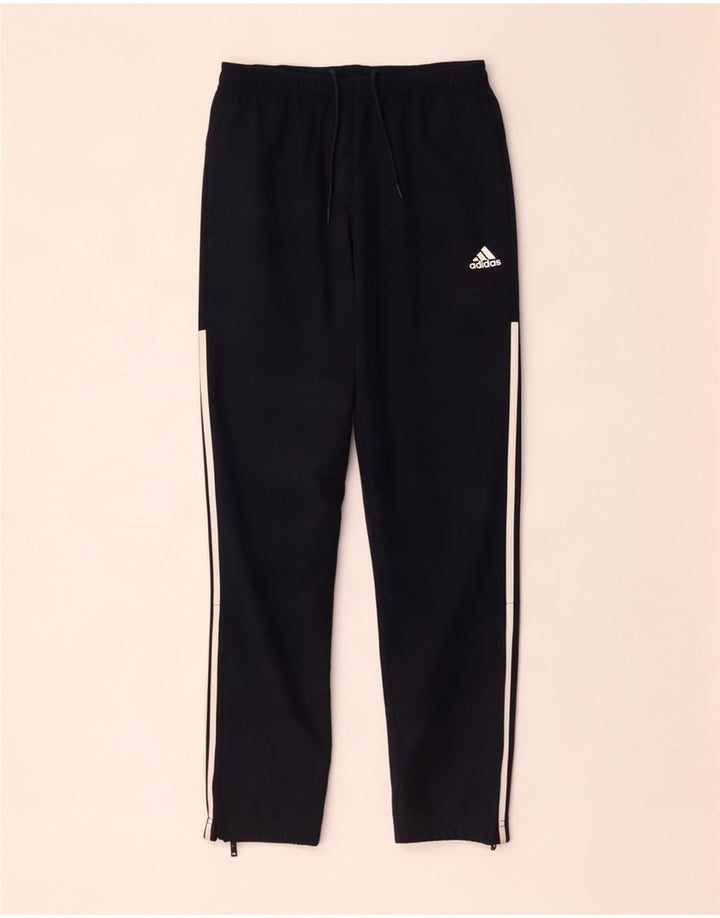 Męskie spodnie dresowe Adidas, średni czarny poliester