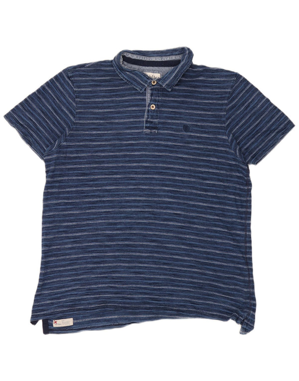 Męska koszulka polo Fat Face XL, bawełniana w niebieskie paski