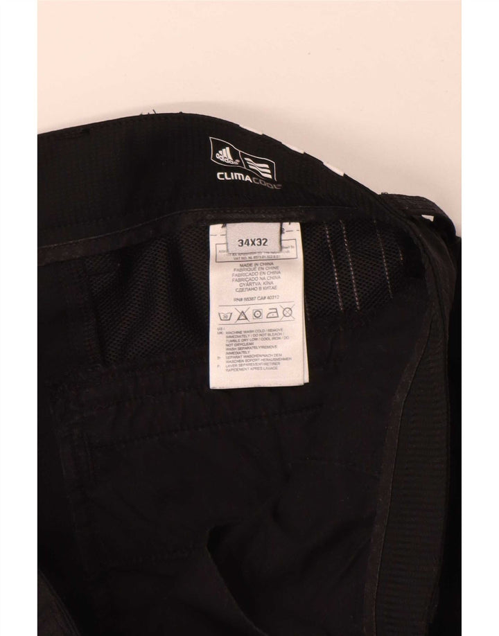 Adidas Męskie Climacool Straight Chino Spodnie W34 L32 Czarny Poliester