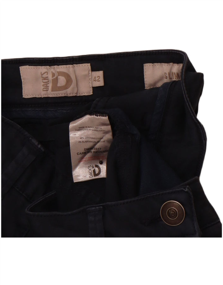 Spodnie damskie DACK'S Slim Fit IT 42 Medium W30 L29 Granatowe