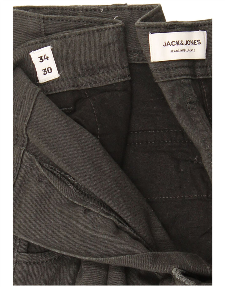 Męskie spodnie cargo Jack & Jones Joggers W34 L30 Czarne