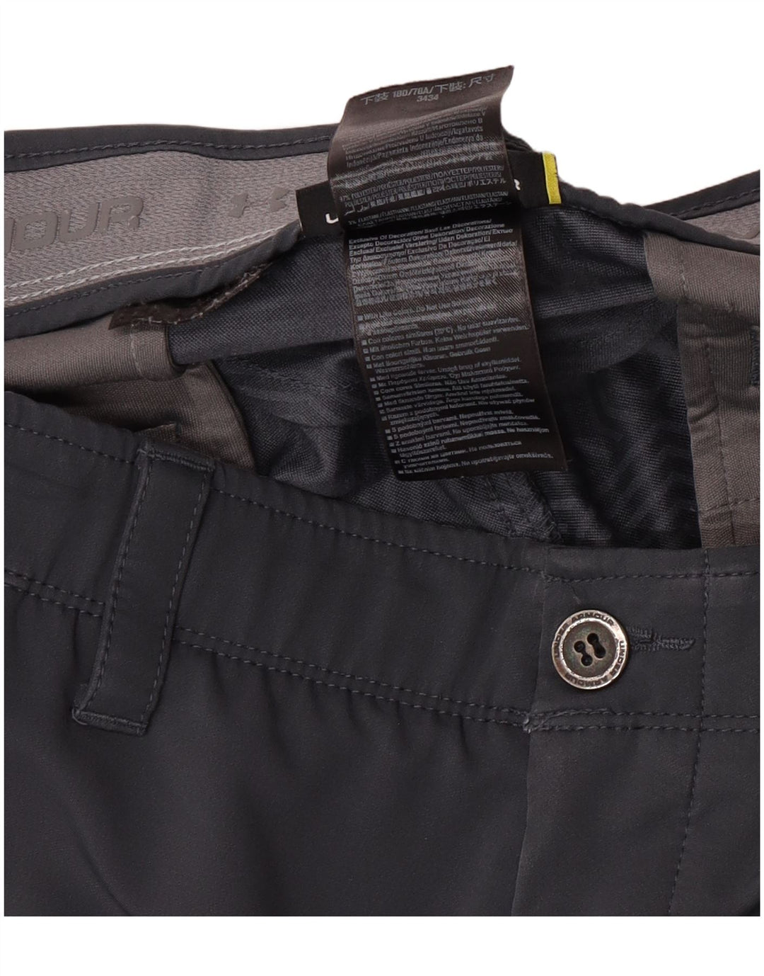 Męskie spodnie typu chino Regular Under Armour W34 L34 Szary poliester
