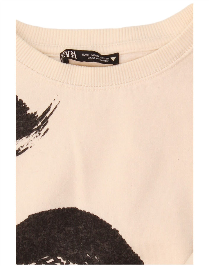 Damski sweter Zara Crop UK 14 w kolorze średniej bieli
