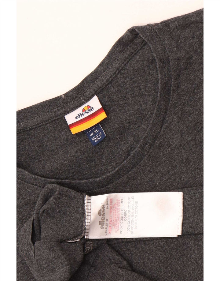 T-shirt męski Ellesse Top XL, szary, bawełniany