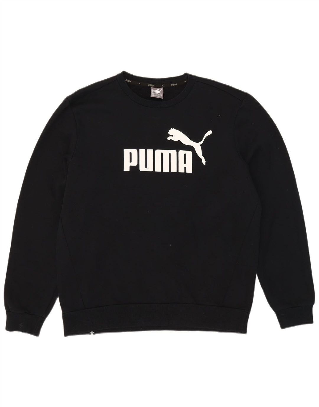 Męska bluza z grafiką Puma, duża, czarna, bawełniana