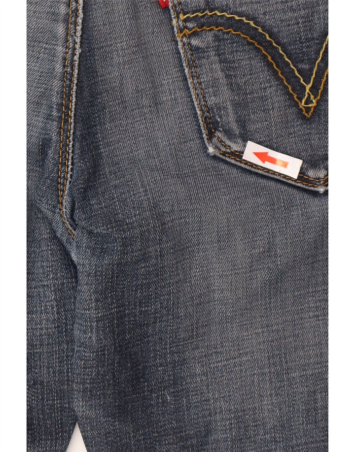 Damskie jeansy Levi's 471 Slim W26 L34 Niebieska bawełna