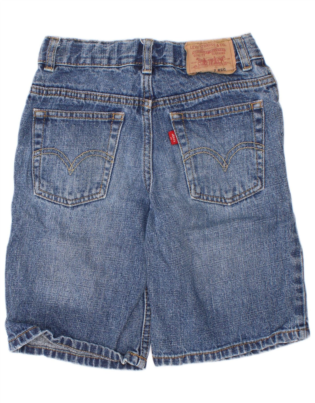 Chłopięce spodenki jeansowe Levi's 6-7 lat W24 Niebieskie Ramie