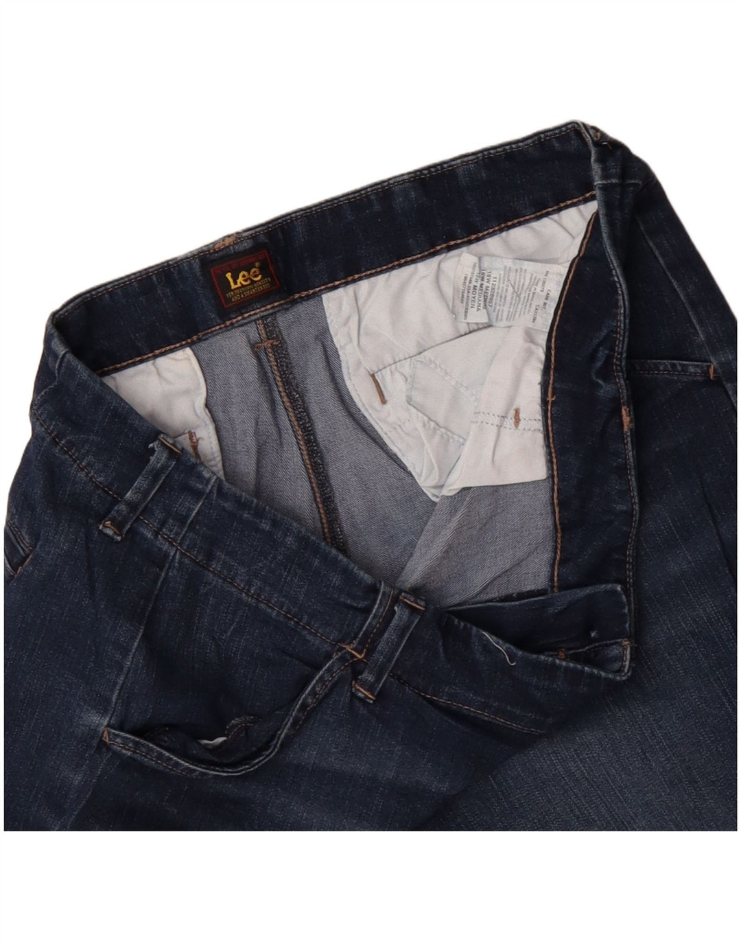 Damskie spodenki jeansowe LEE US 18 2XL W36 Niebieskie bawełniane