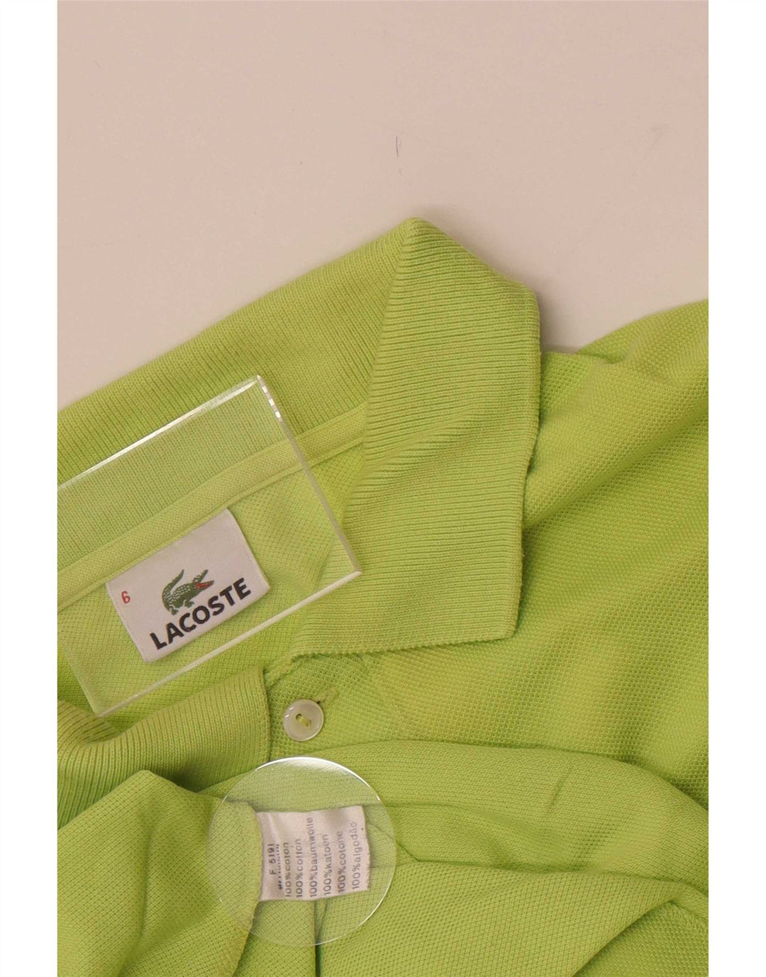Męska koszulka polo Lacoste, rozmiar 6, XL, zielona