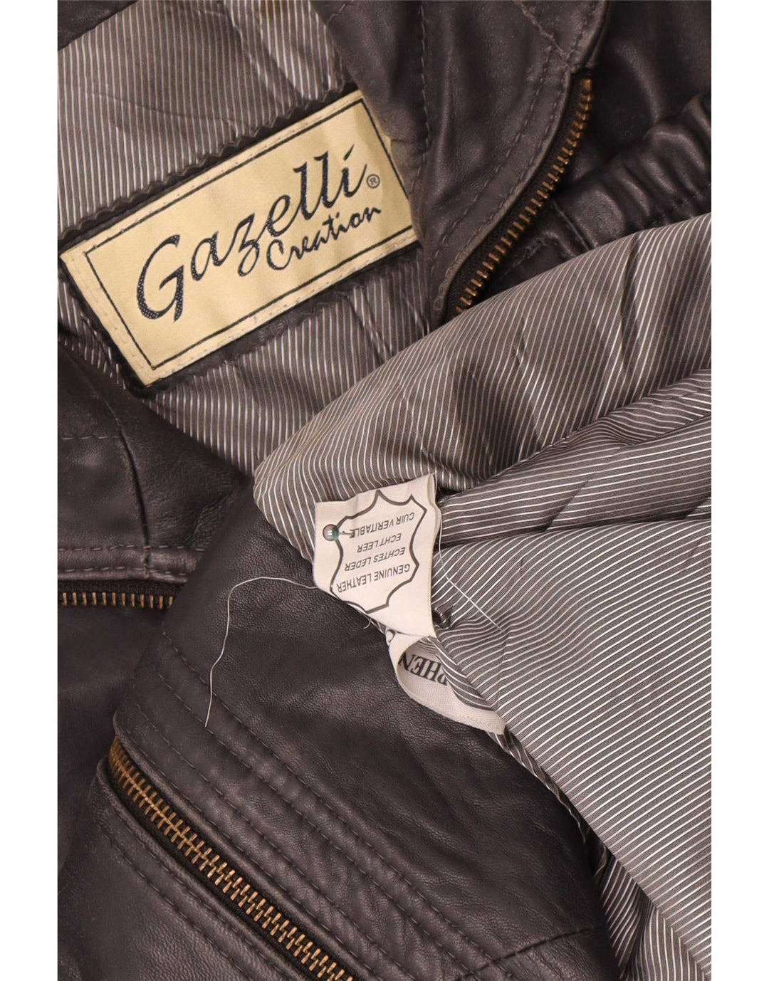 Męska kurtka skórzana Gazelli UK 44 2XL czarna