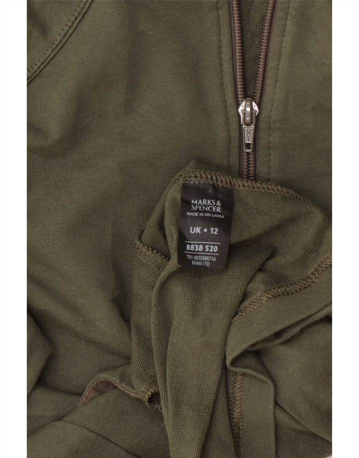 Damska kurtka dresowa Marks & Spencer UK 12, średnia bawełna khaki