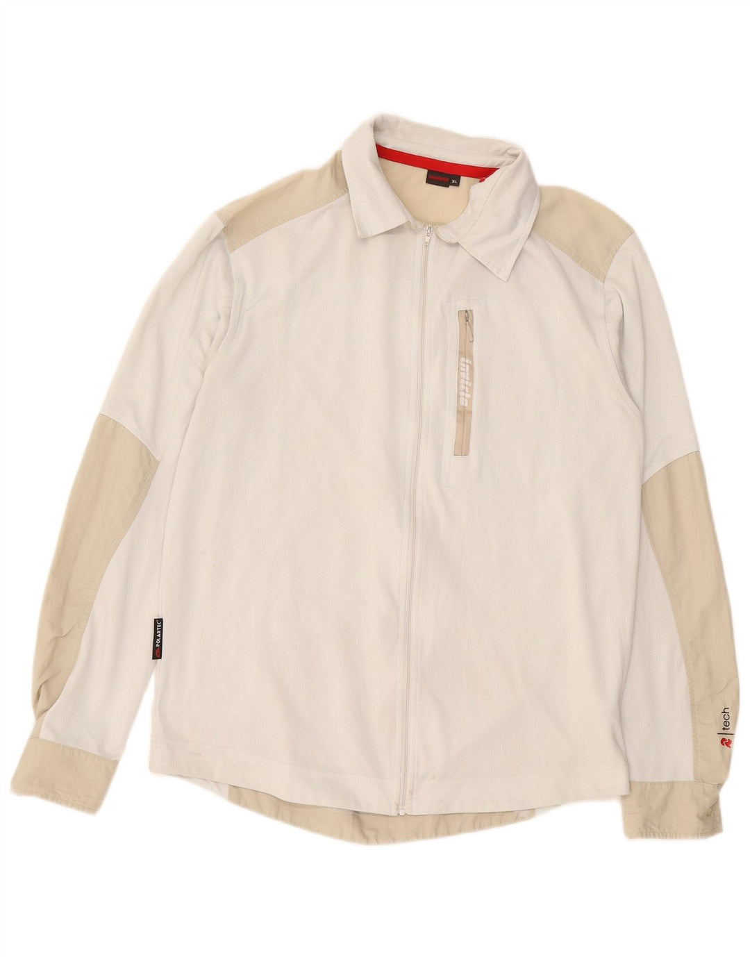 INVICTA Mens Shirt XL White Colourblock Polyester