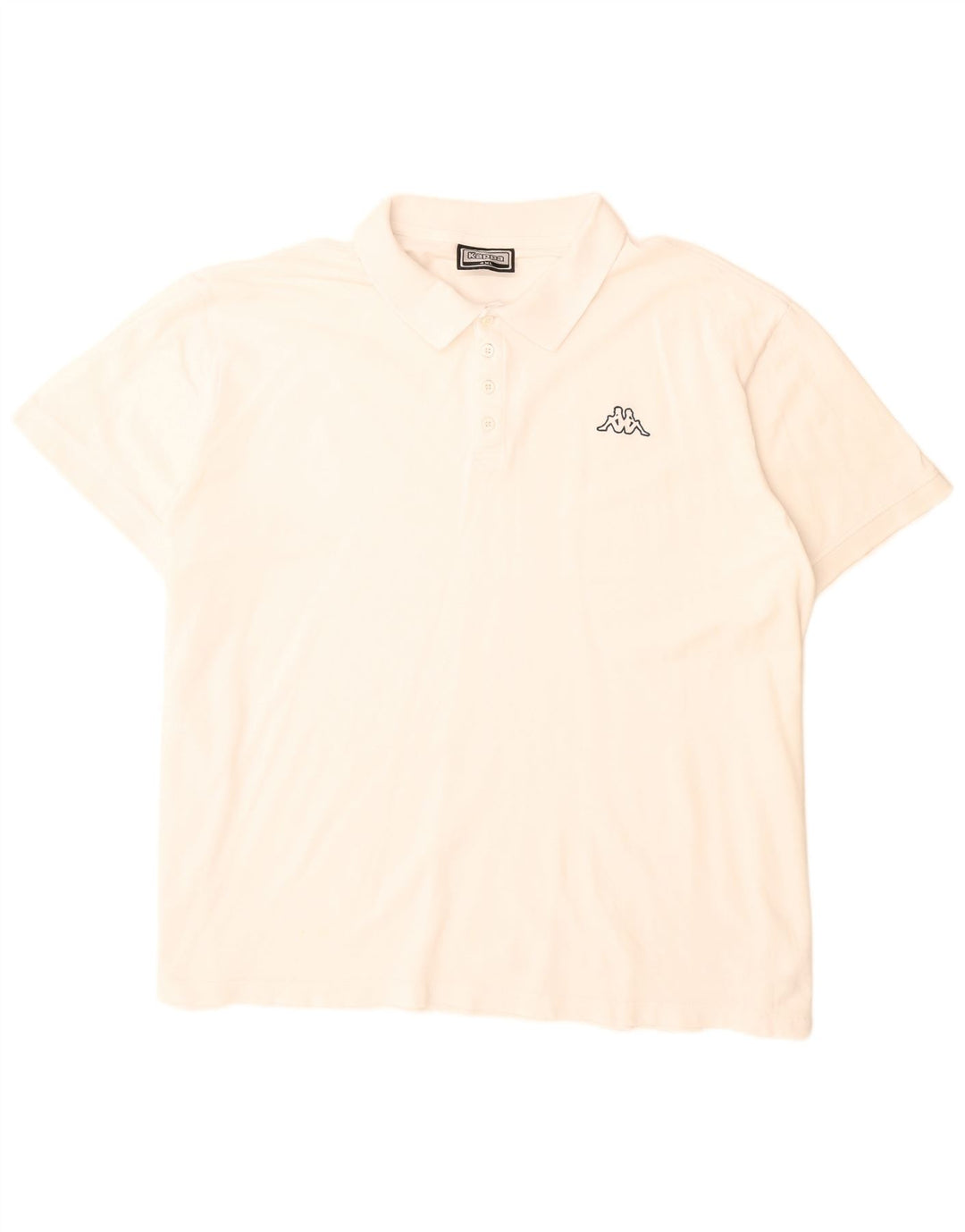 Męska koszulka polo Kappa 4XL Biała bawełna