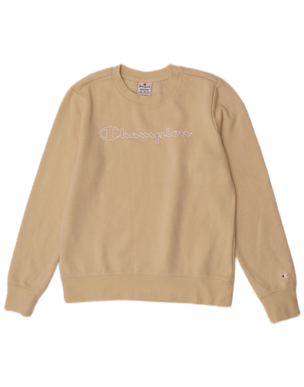 Damska bluza z grafiką Champion UK 12, średnia żółta bawełna