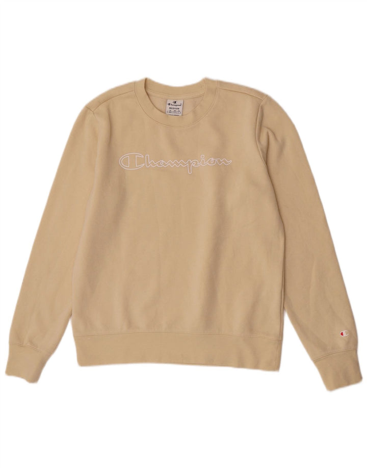 Damska bluza z grafiką Champion UK 12, średnia żółta bawełna