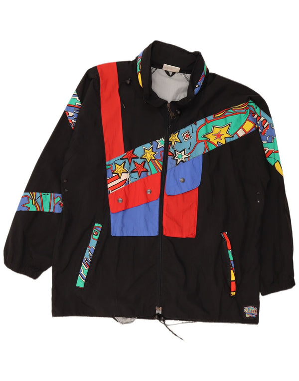 Męska kurtka wiatrówka KILLTEC UK 42 XL Czarny poliamid z blokami kolorów