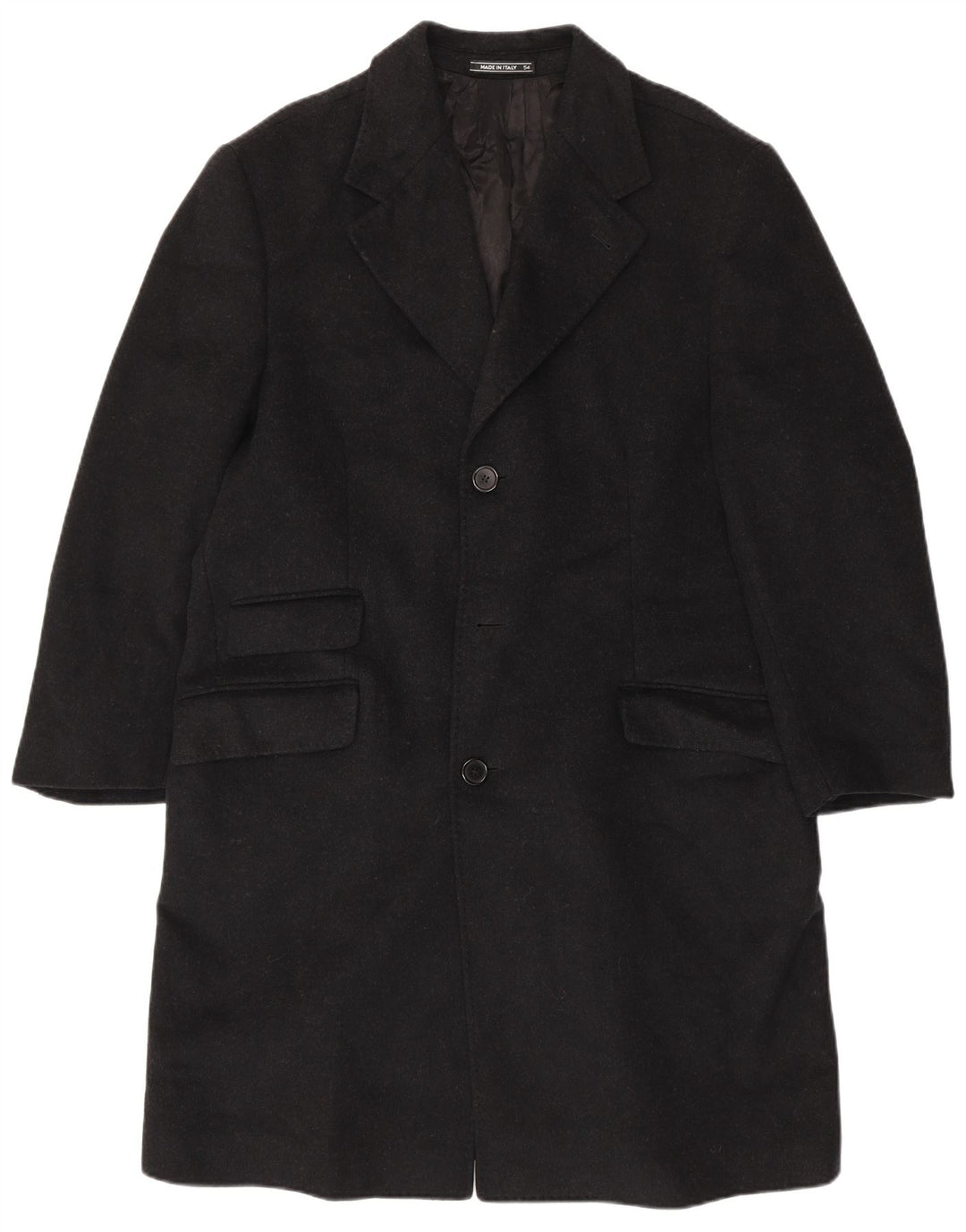 Płaszcz męski Chesterfield VINTAGE IT 54 2XL Czarna wełna